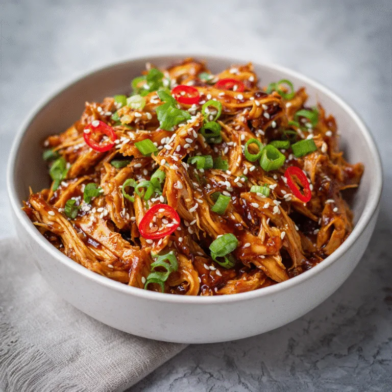 Slow Cooker Korean BBQ Chicken – Sweet, Sticky, and Effortless