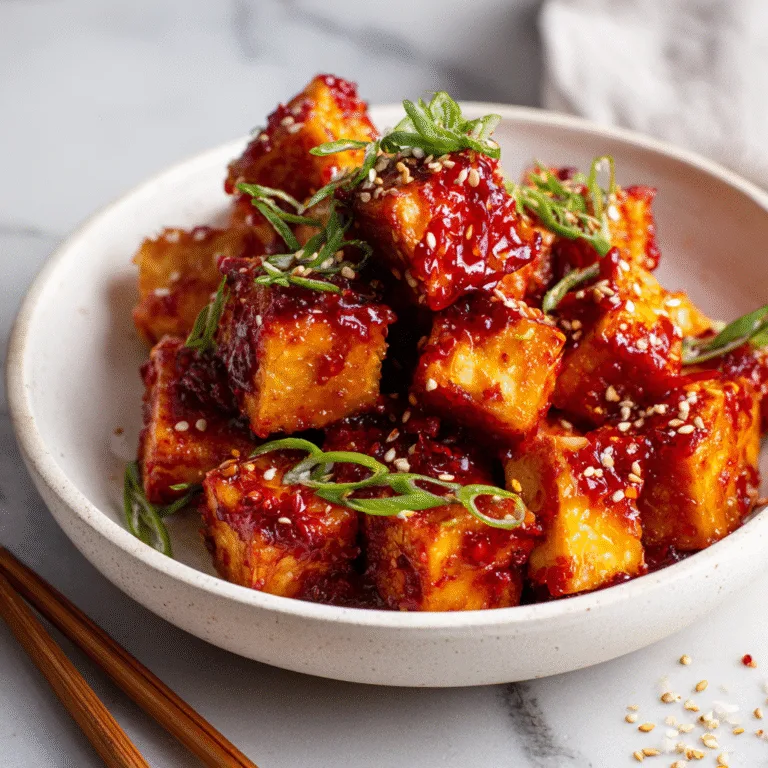 Sticky Gochujang Tofu
