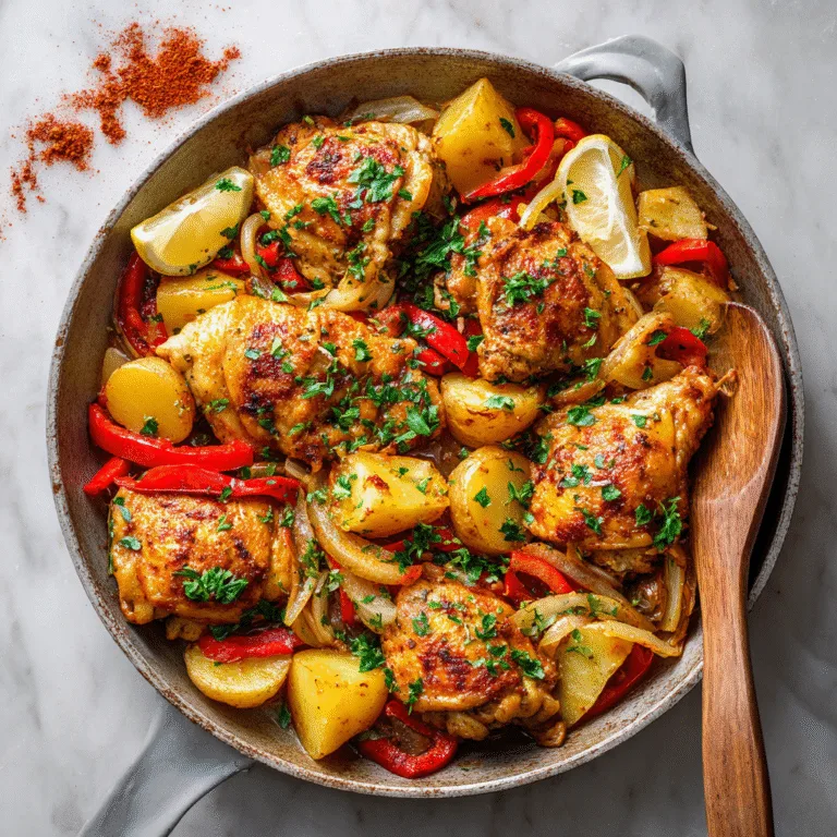 One Pot Spanish Chicken and Potatoes