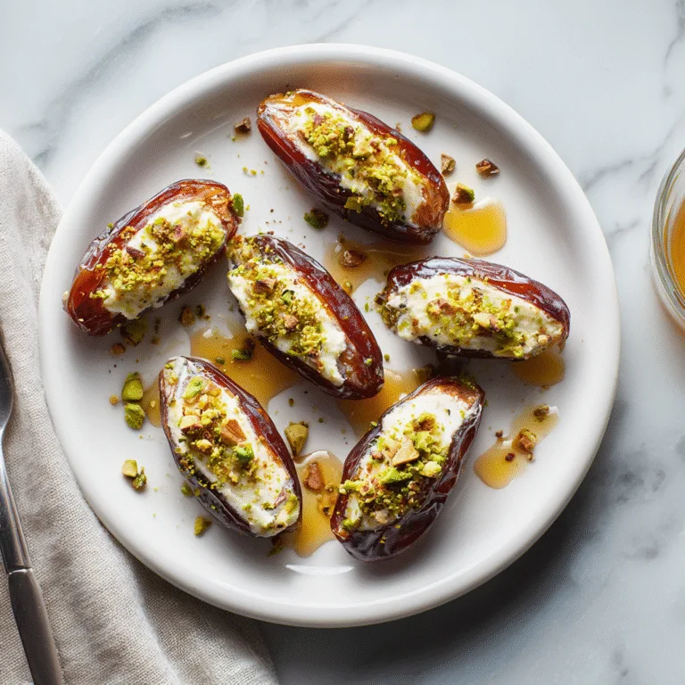 Honey Pistachio Ricotta Stuffed Dates – An Easy and Elegant Sweet Treat