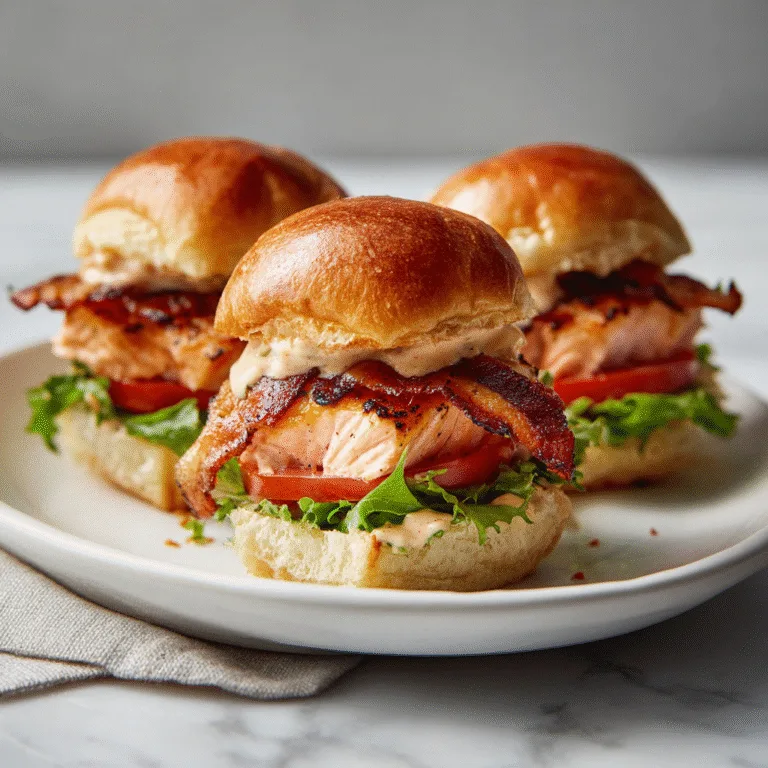 Salmon BLT Sliders with Chipotle Mayo – Smoky, Crispy & Flavor-Packed