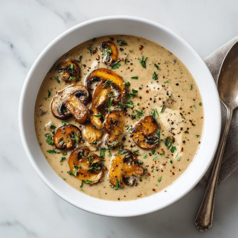 Creamy Mushroom Sauce – Rich, Velvety & Irresistibly Savory