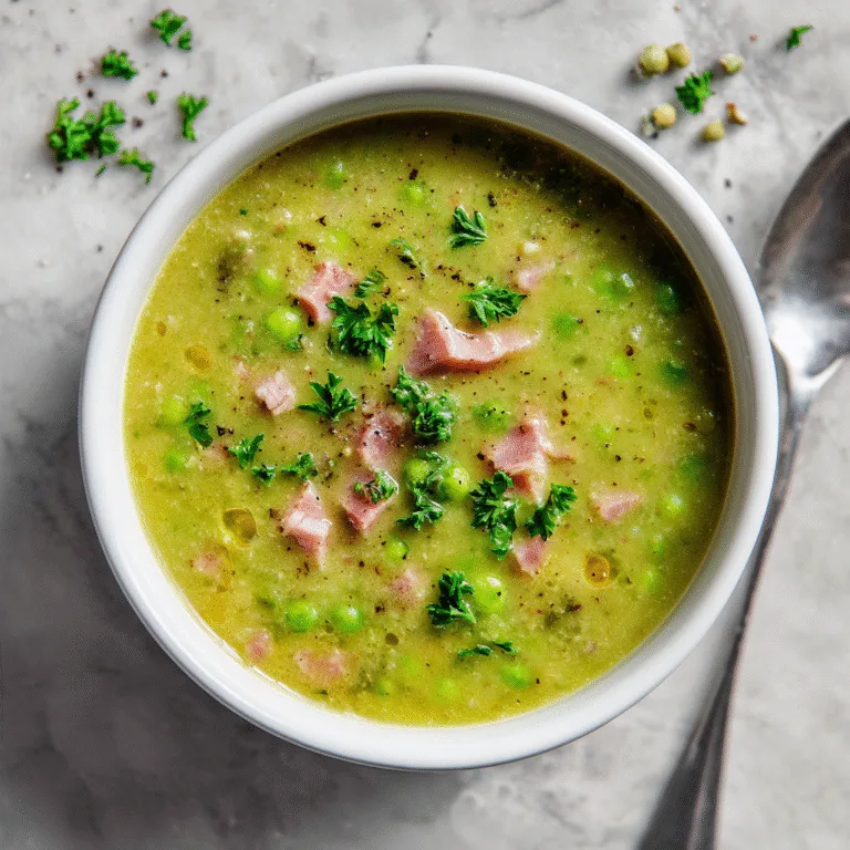 Slow Cooker Pea and Ham Soup – Hearty, Comforting & Effortless