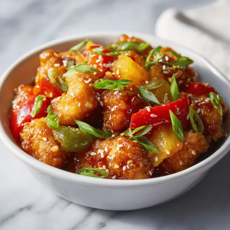 Baked Sweet and Sour Chicken – Crispy Oven Version