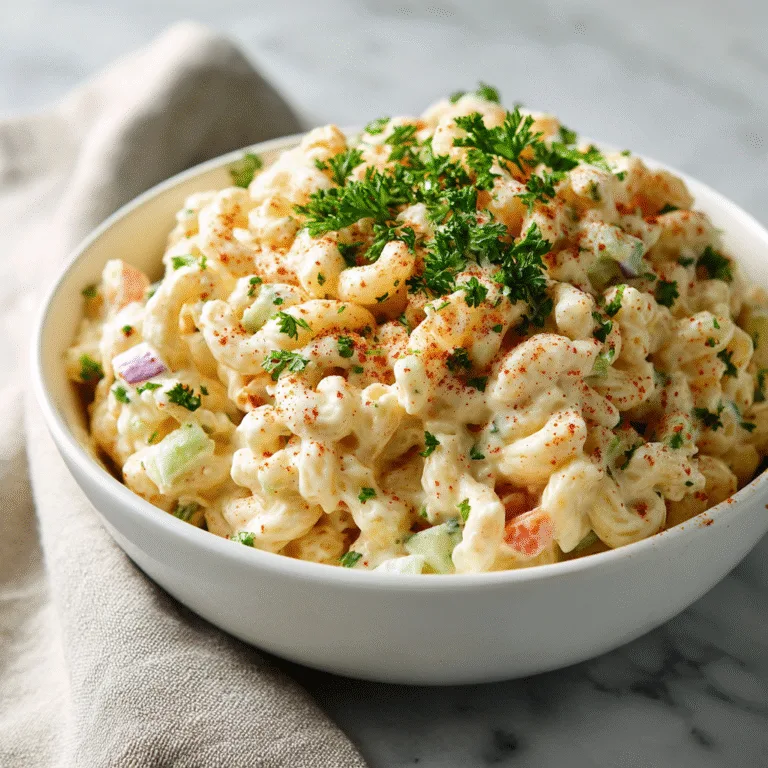 Classic Creamy Macaroni Salad – The Ultimate Comforting Side Dish