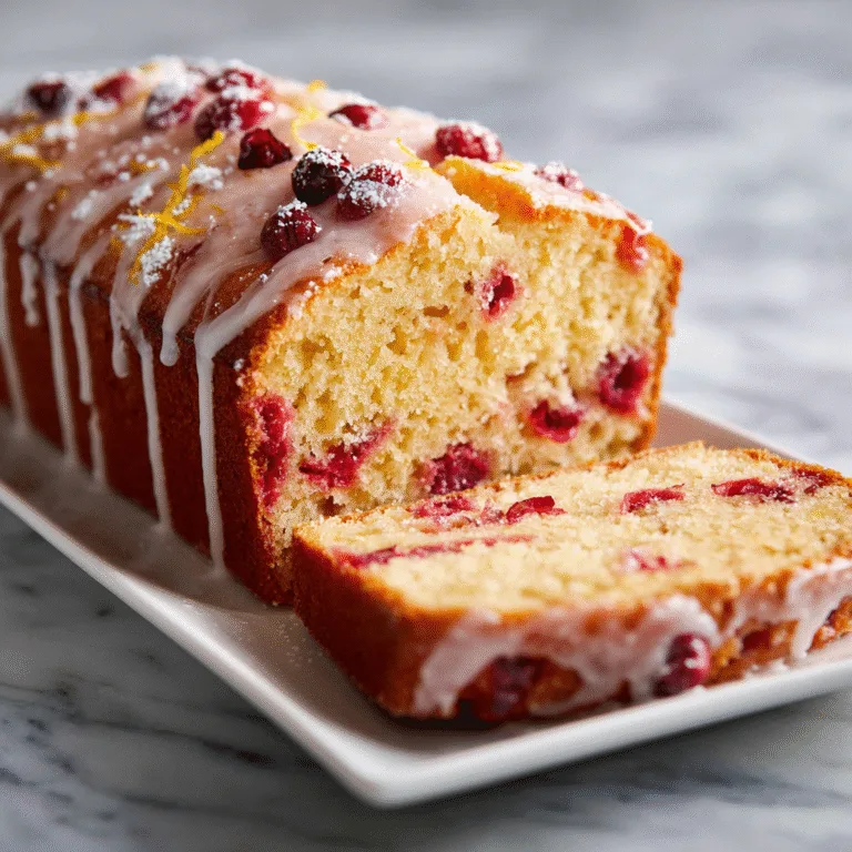 Cranberry Orange Loaf (Moist & Easy Citrus Cake)