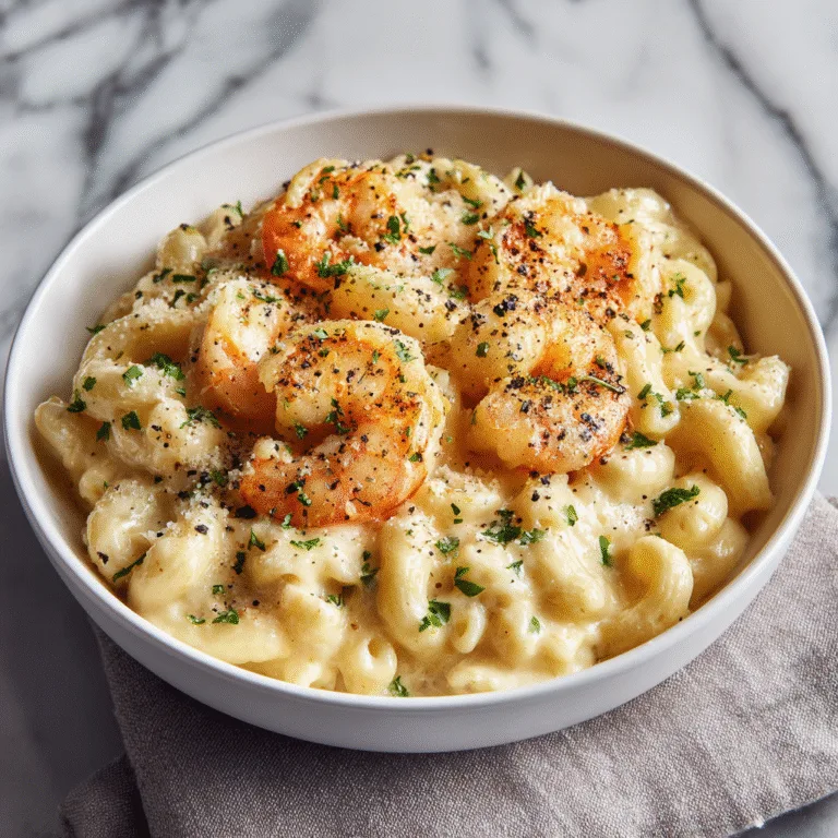 Garlic Shrimp Mac and Cheese (One-Pot Creamy Comfort Food)