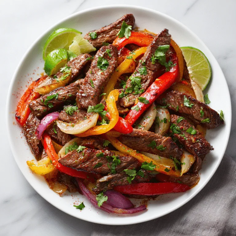 Juicy Beef Steak Fajitas (Easy Grilled Mexican Favorite)