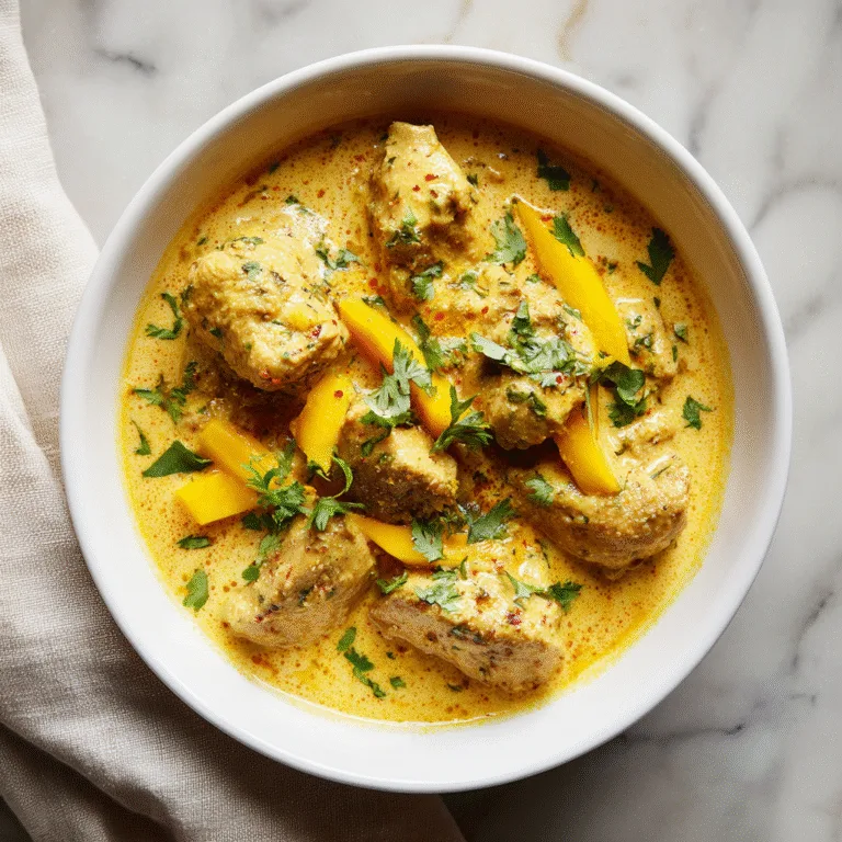 Mango Chicken Curry (Creamy Coconut Mango Curry)