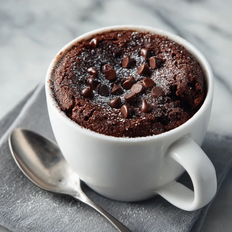 Microwave Brownie in a Mug – The Ultimate 5-Minute Chocolate Fix