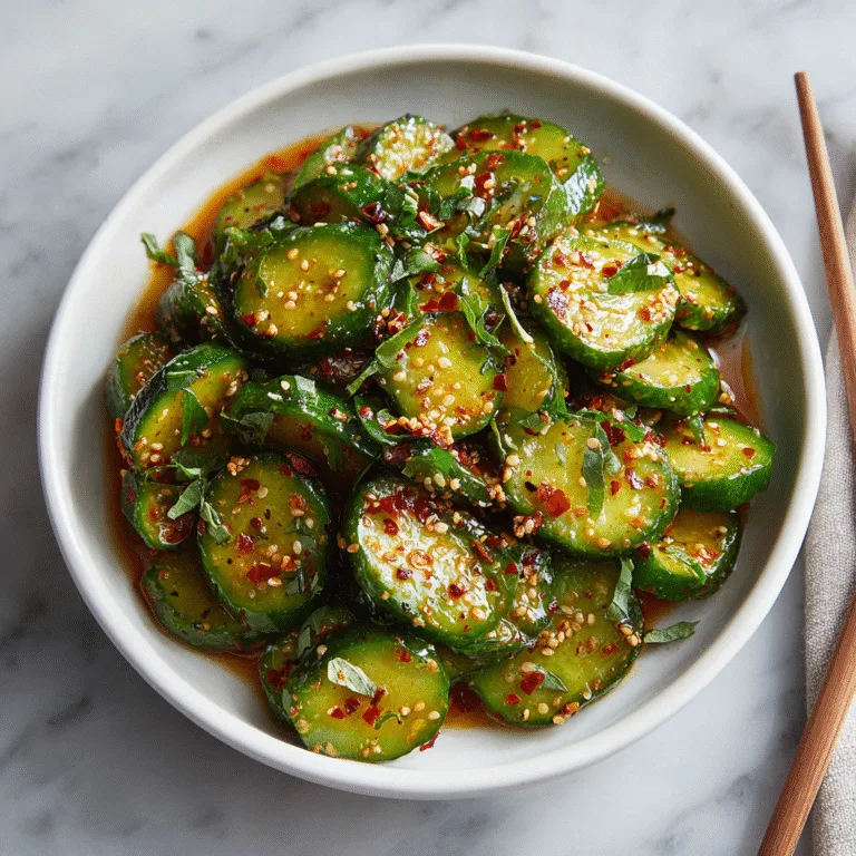 Spicy Cucumber Salad – Crisp, Refreshing & Packed with Flavor