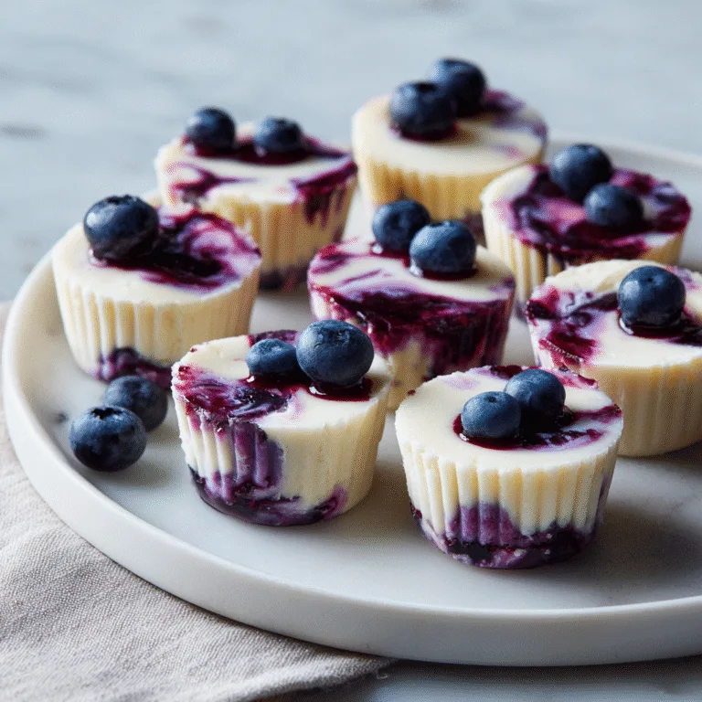 Blueberry Swirl Yogurt Bites