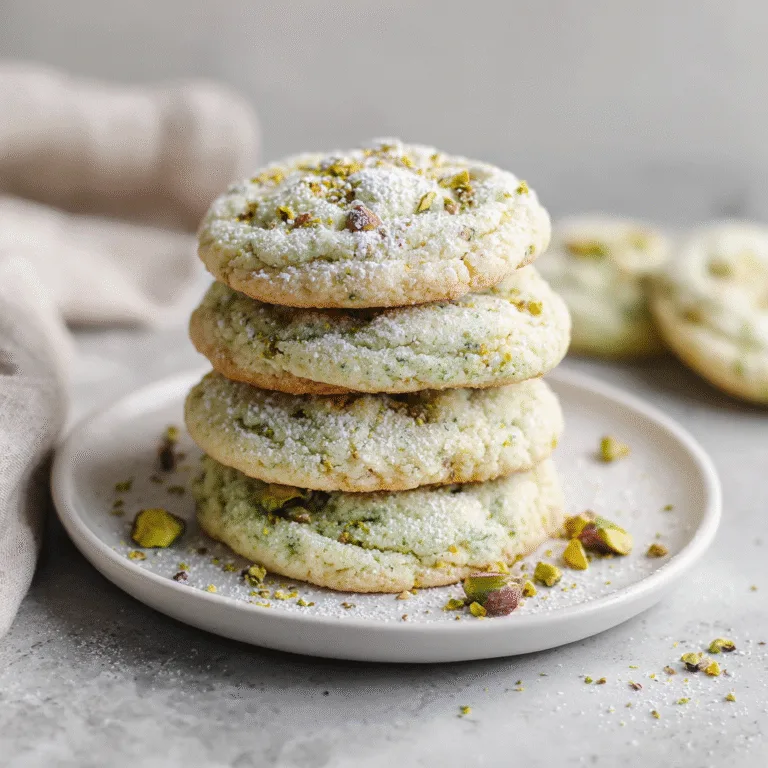 Pistachio Pudding Cookies