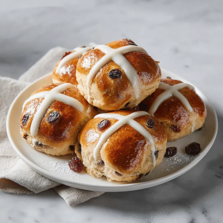 Homemade Hot Cross Buns (Soft, Spiced Easter Bread)