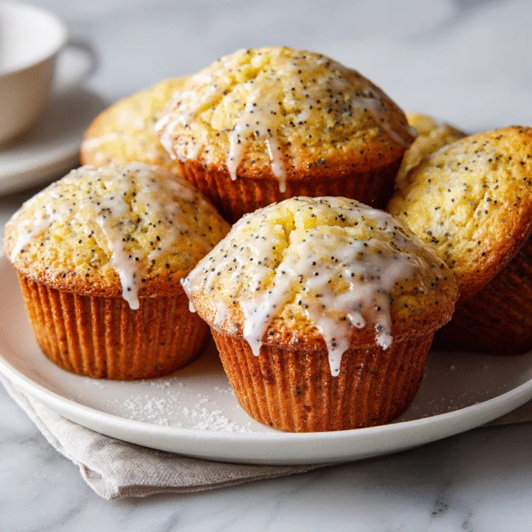 Lemon Poppy Seed Muffins (Moist, Bright & Bakery-Style)