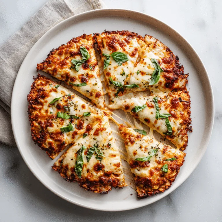 Chicken Crust Pizza (High-Protein, Low-Carb Pizza You’ll Crave)