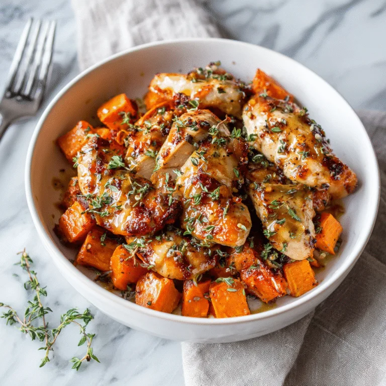 Maple Dijon Chicken Sweet Potato Bowls (High-Protein & Flavor-Packed)