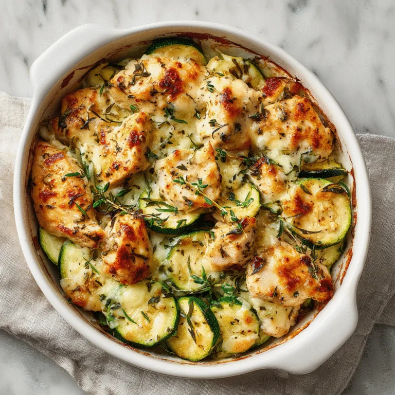 Easy Chicken Zucchini Bake (Healthy One-Pan Dinner)