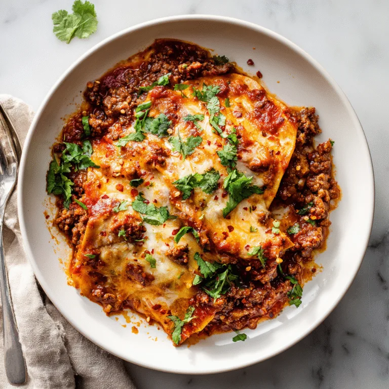 Ground Beef Enchilada Skillet (Easy One-Pan Dinner)