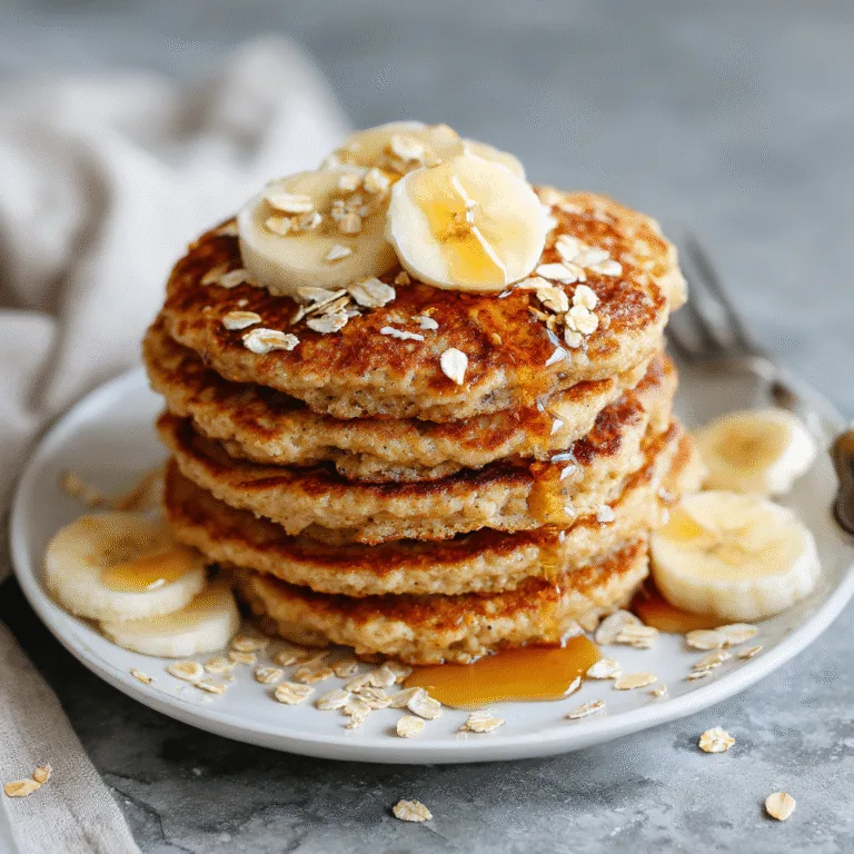 Healthy Banana Oatmeal Pancakes (Blender Recipe) – A Simple, Nutritious Breakfast Favorite