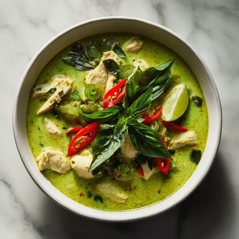 Bright & Herby Lemongrass Chicken Green Curry