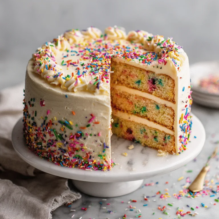 The Ultimate Homemade Funfetti Birthday Cake