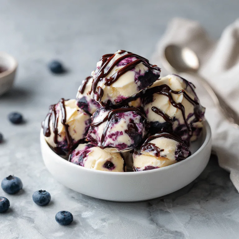 Frozen Blueberry Yogurt Clusters