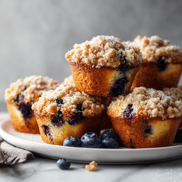 Blueberry Streusel Muffins (Soft, Bakery-Style & Buttery!)
