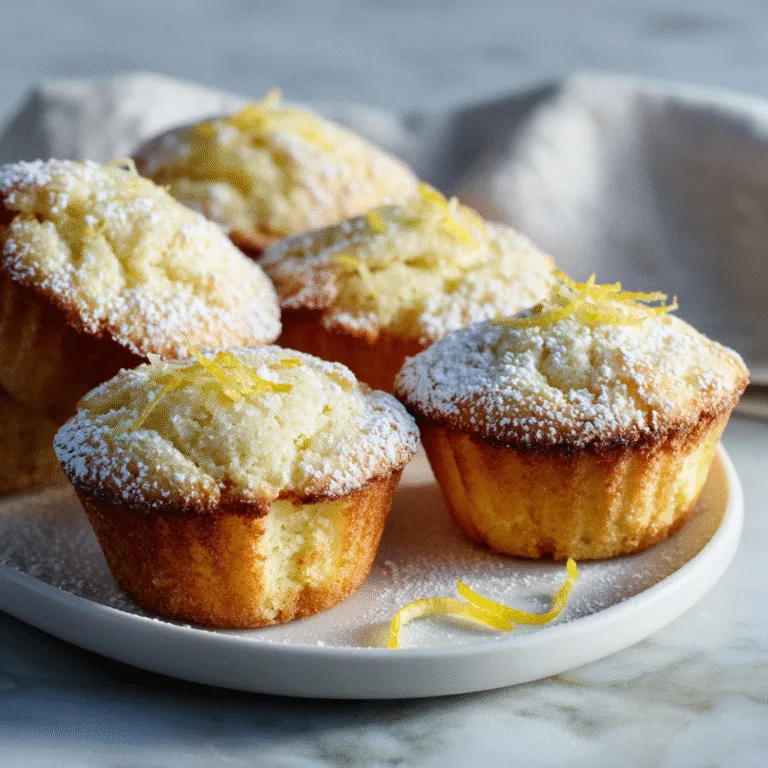 Lemon Cream Cheese Muffins (Soft, Tangy & Bakery-Style Delight)