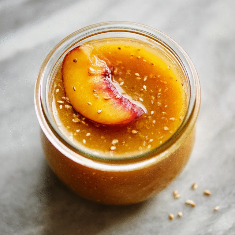 Peach Honey Dijon Balsamic Vinaigrette (Sweet, Tangy & Irresistibly Fresh)
