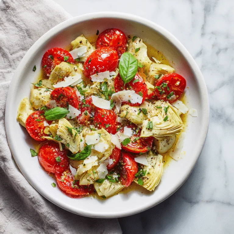 Tuscan Artichoke Tomato Salad (Fresh, Vibrant & Mediterranean-Inspired)
