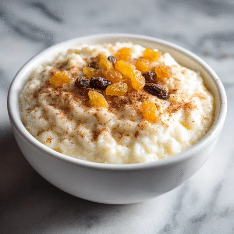 Creamy Rice Pudding (Using Cooked Rice) — Cozy & Comforting Dessert
