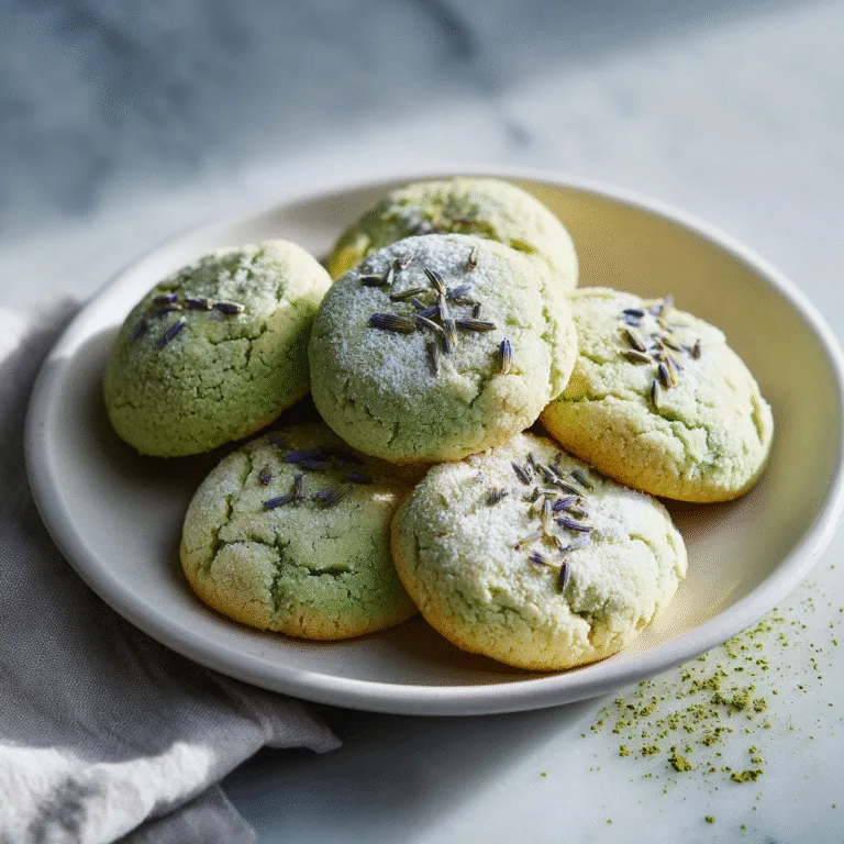 Matcha Lavender Sugar Cookies – Soft, Elegant & Unique!