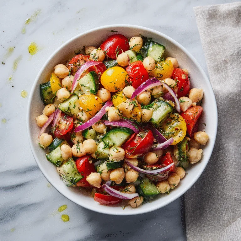 Mediterranean Dense Bean Salad (Fresh, Flavor-Packed & Perfect for Meal Prep)