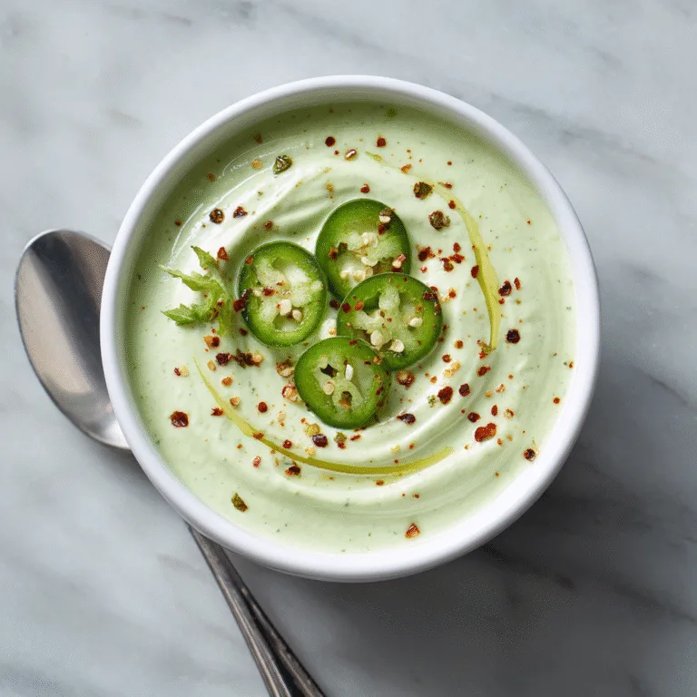 Creamy Jalapeño Sauce (Smooth, Tangy & So Easy to Make)