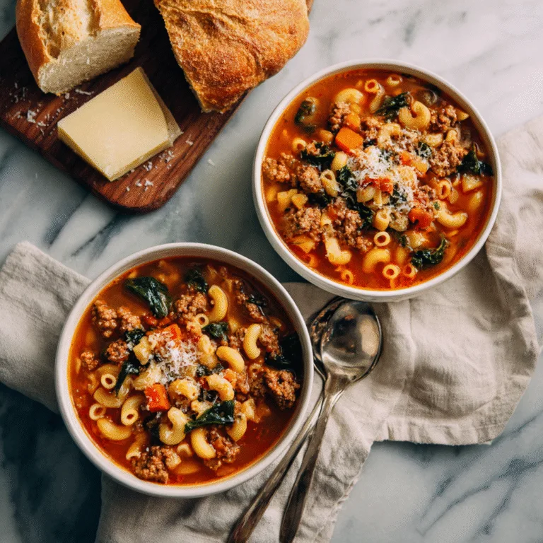 Parmesan Italian Sausage Ditalini Soup (Creamy & Comforting)