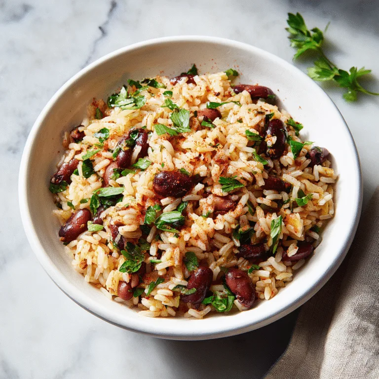 Mediterranean Rice and Beans (Easy One-Pot Comfort Meal)