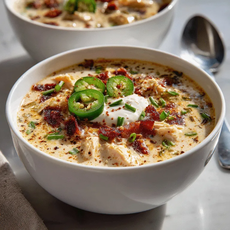 Spicy Jalapeño Popper Chicken Soup (Creamy, Bold & Comforting)