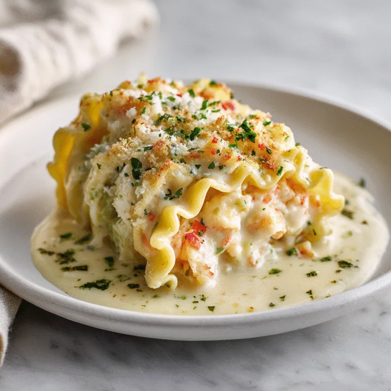 Shrimp & Crab Alfredo Lasagna Roll-Ups (Creamy, Elegant & Easy)