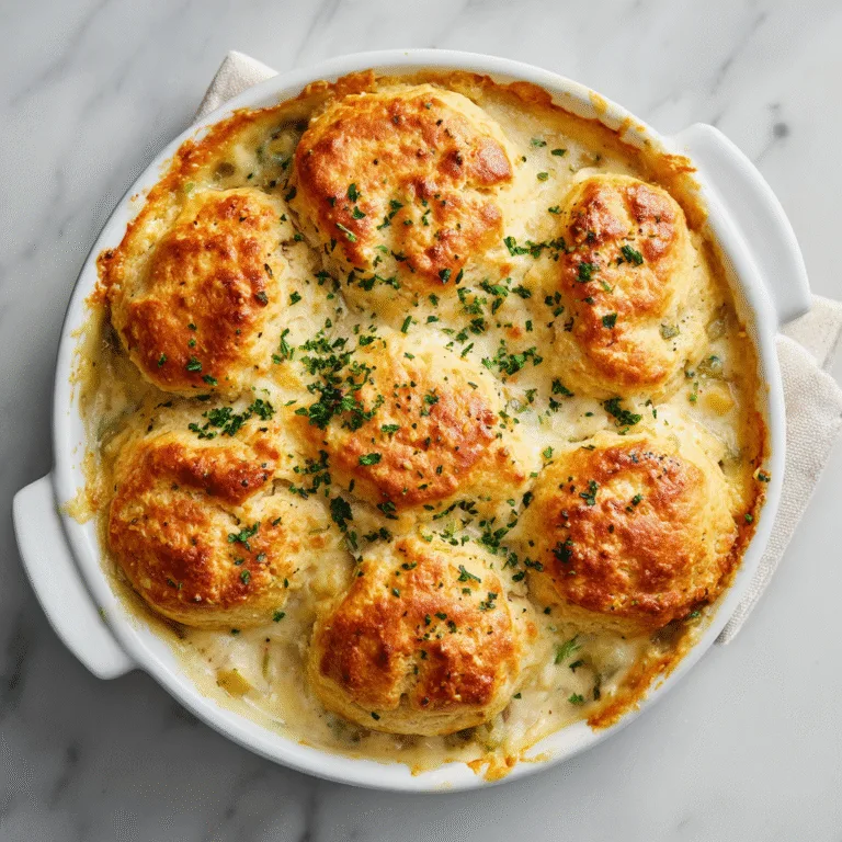 Cheddar Bay Biscuit Chicken Pot Pie (Creamy, Cozy & Easy)