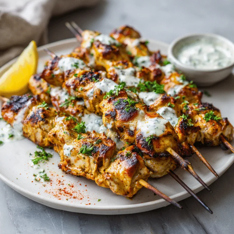 Chicken Gyro Skewers – Easy Greek-Inspired Recipe