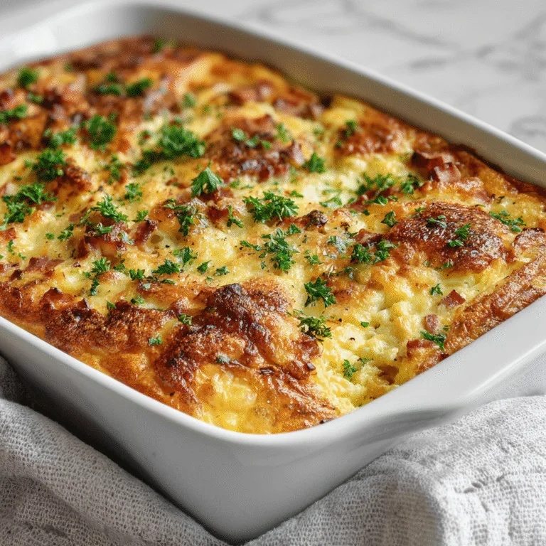 Ham & Cheese Breakfast Casserole – Easy, Protein-Packed & Keto-Friendly