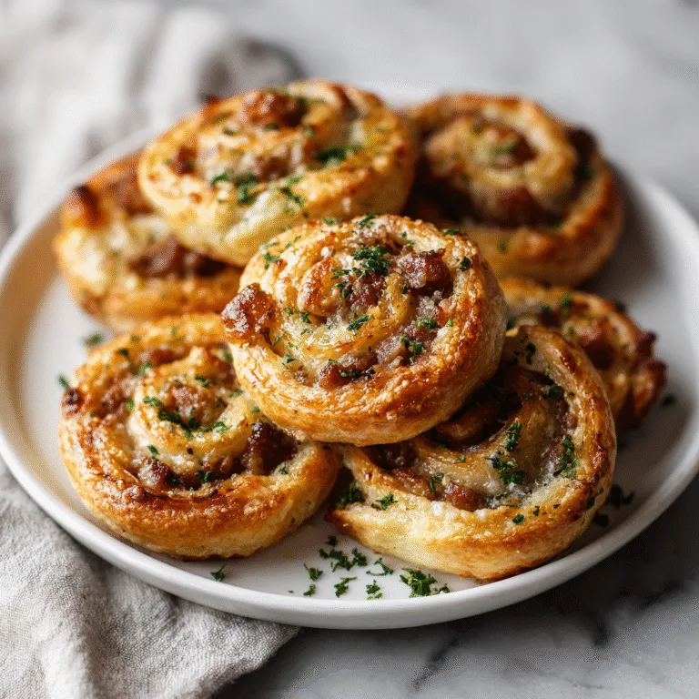 Easy Sausage Pinwheels 🌀🥓 – The Perfect 3-Ingredient Appetizer