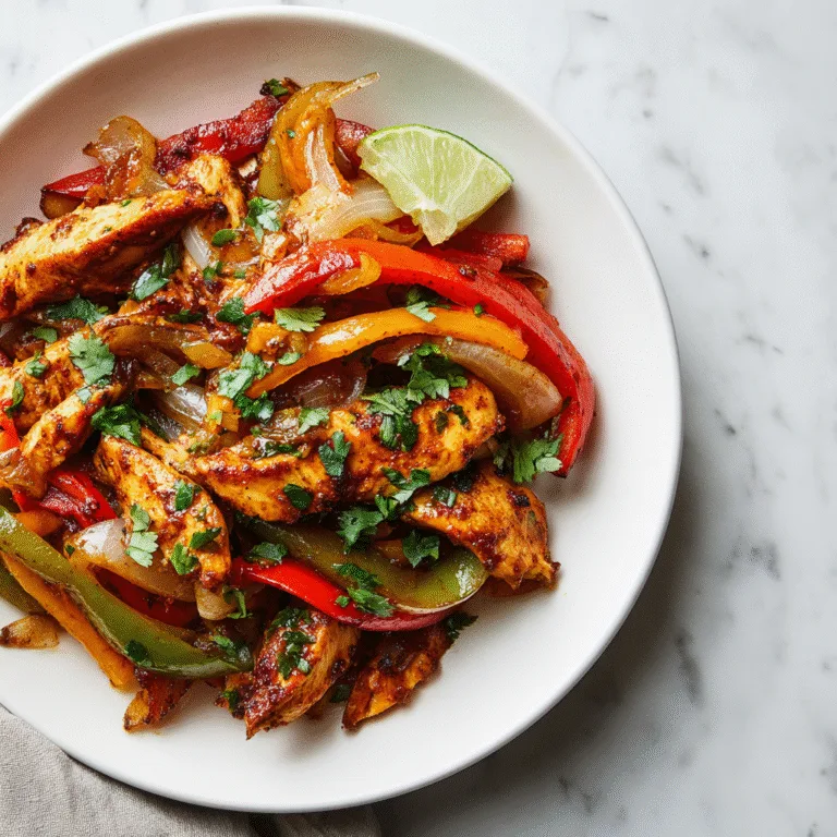 Honey Lime Baked Chicken Fajitas (Easy Sheet Pan Dinner)