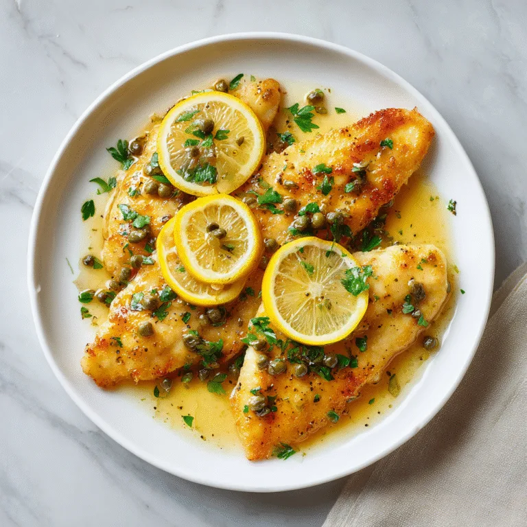 Tilapia Piccata – Easy Lemon Butter Fish Recipe