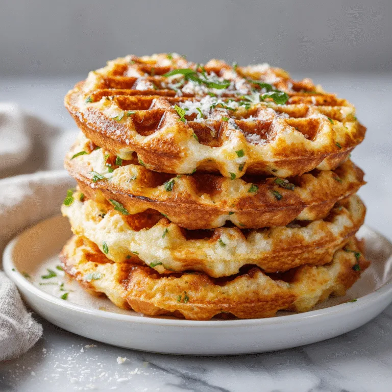 Egg White Chaffles (Keto, Low-Carb & High Protein)