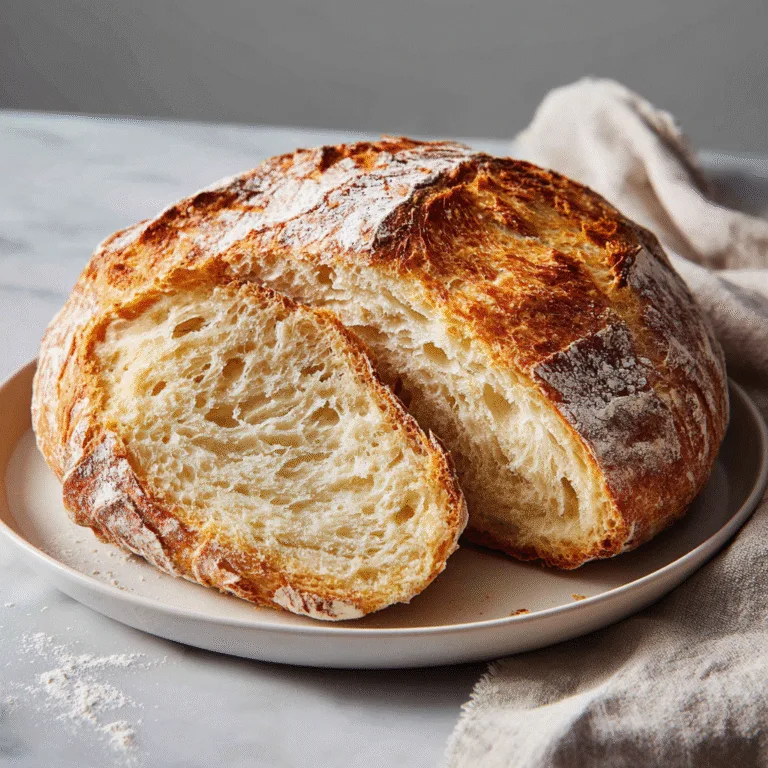 World’s Easiest Yeast Bread (No Knead, Artisan Style)