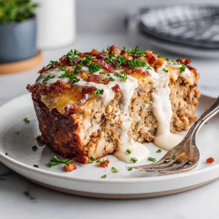 Chicken Bacon Ranch Meatloaf (Easy, Cheesy Comfort Food!)