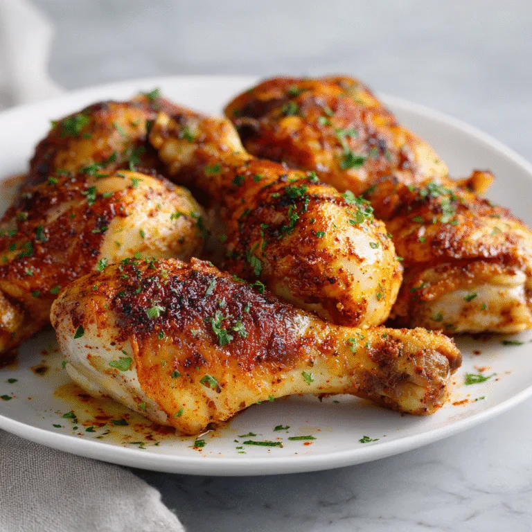 Baked Chicken Legs (Crispy Skin & Juicy Inside!)