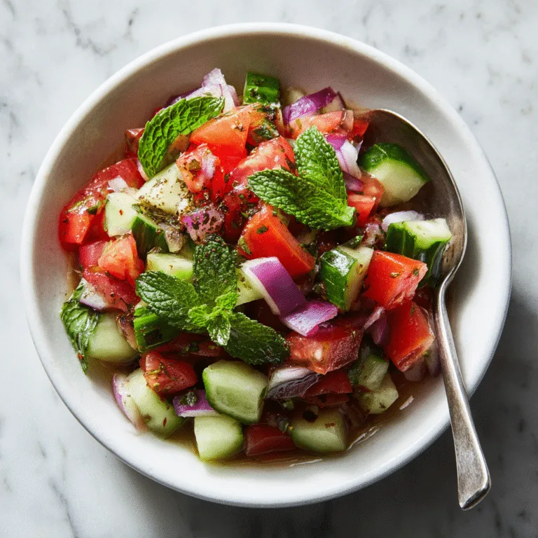 Persian Shirazi Salad (Fresh, Crunchy & Authentic!)